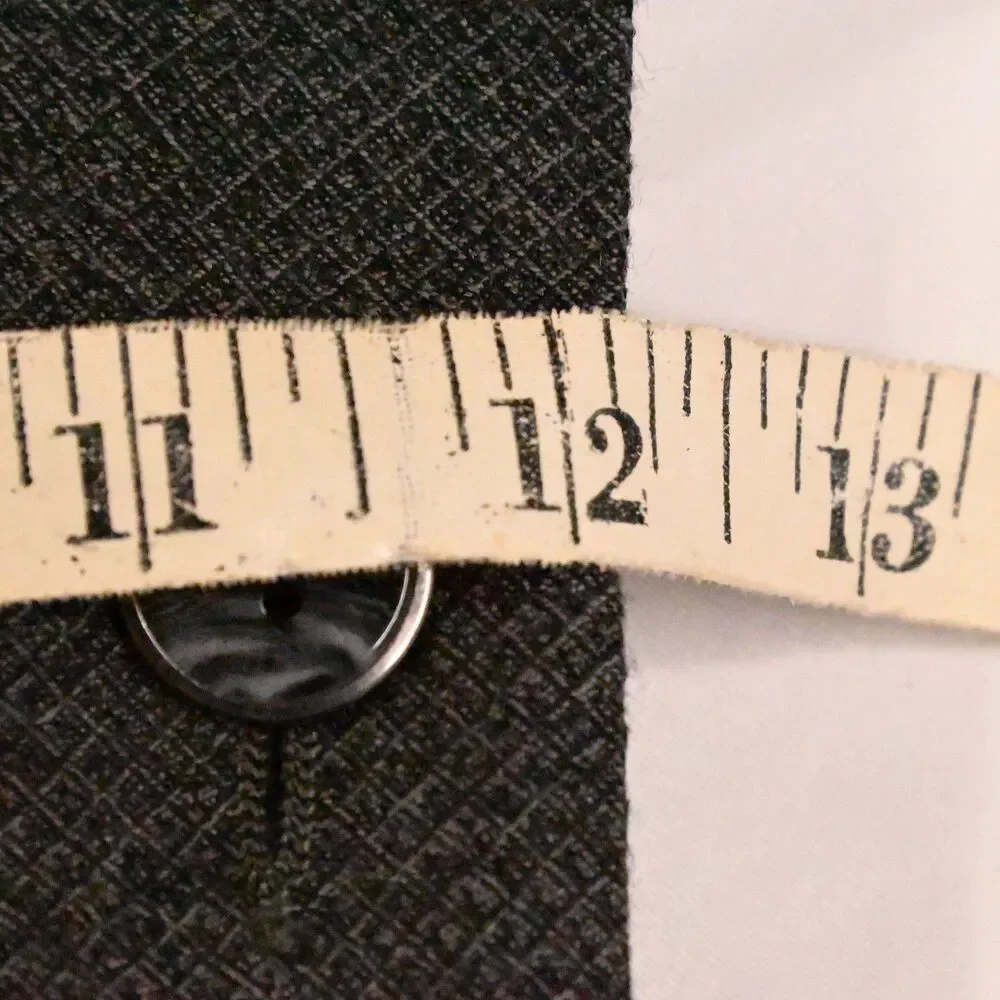 Hart‎ Schaffner Marx Gray Flat Front Dress Pants Men's 38x32 - Picture 6 of 7